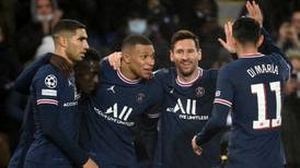 Mbappé y Messi marcan doblete en la victoria del PSG sobre Brujas en Champions