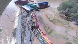 Se descarrila tren en Michoacán tras intensas lluvias