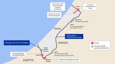 Mapa Israel y Palestina: ¿Por qué los palestinos ‘no pasan’ de la Franja de Gaza? Así de encerrados están