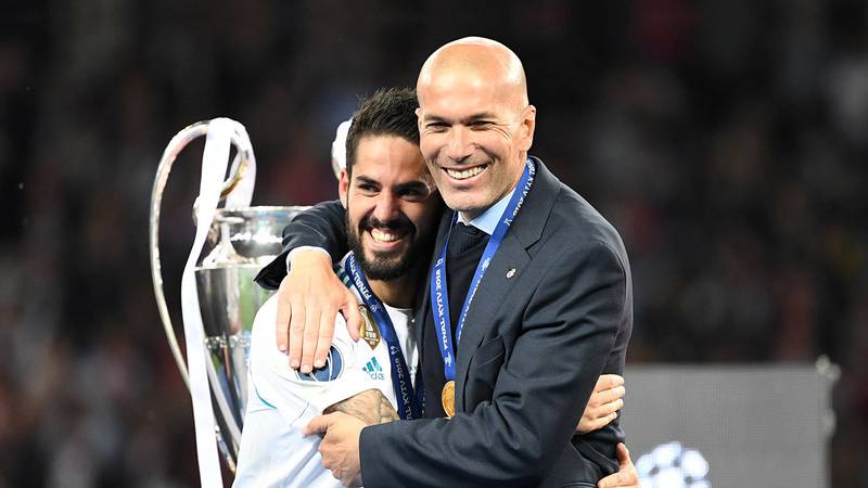 Zidane fijó su postura con Isco en el Real Madrid