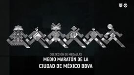 Estas son las medallas coleccionables del Maratón y Medio Maratón de la CDMX