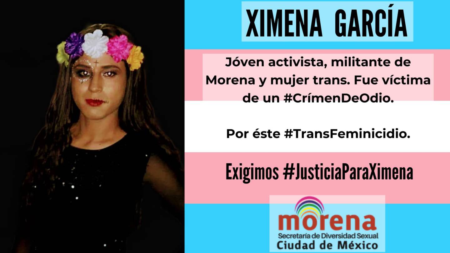 Asesinan a Ximena García, mujer trans y militante de Morena, en CDMX – El  Financiero