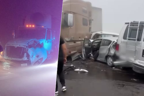 Carambola en la autopista México-Veracruz deja un muerto y 10 autos afectados