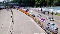 CNTE bloquea ambos sentidos de Circuito Interior a la altura de Paseo de la Reforma
