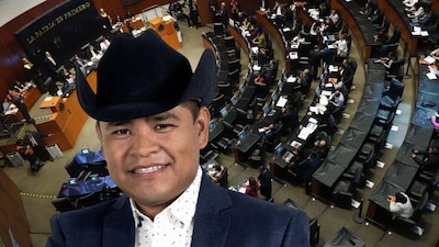 Erasmo Catarino rindió protesta como senador. (Foto: Especial El Financiero)