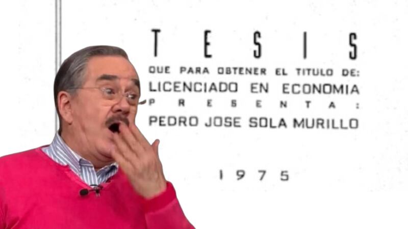 Pedro Sola revela cómo escribió su tesis: ‘La hice en 45 minutos, fue nada más una recopilación’
