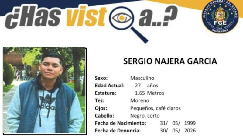 Familiares de maestro desaparecido en Guerrero exigen su búsqueda con manifestación en la FGE
