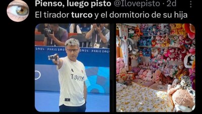 Los usuarios se rieron porque seguramente Yusuf gana muchos peluches para su hija en tiro. (Foto: Redes sociales)