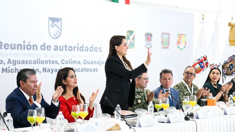 Tere Jiménez y gobernadores del centro-occidente se reúnen para fortalecer las estrategias de seguridad