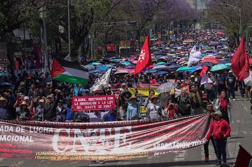 Marchas por Día del Trabajo en CDMX: ¿A qué hora inicia la movilización de la CNTE y qué calles cerrará?