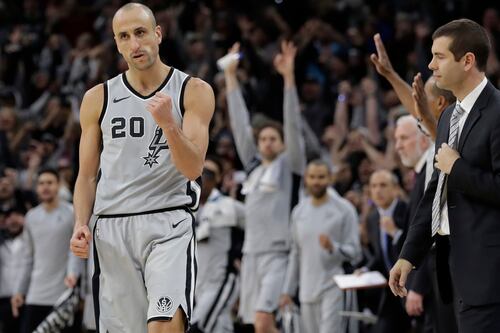 Manu Ginóbili, de los Spurs, dice adiós a la duela