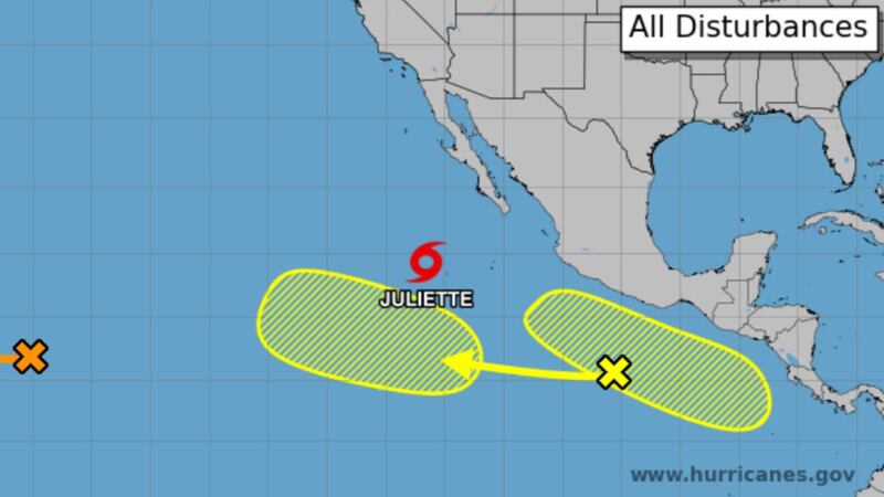 Tormenta tropical ‘Fernand’ no tocará a México... pero ‘Juliette’ dejará lluvias en Baja California