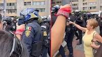 Acusan intimidación y robo por parte de policías de la CDMX durante marcha del 2 de octubre