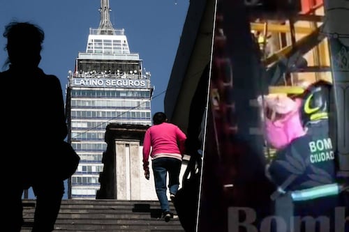 Rescatan a cuatro personas atrapadas en elevador de la Torre Latino