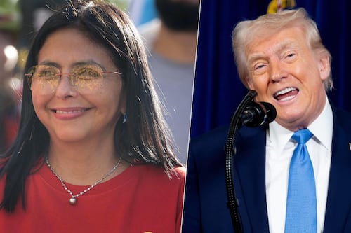 Trump amenaza a Delcy Rodríguez, presidenta de Venezuela: ‘Si no actúa bien, le irá peor que a Maduro’