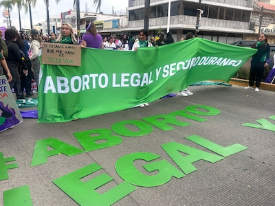En la capital de Durango, las mujeres pidieron un aborto legal y seguro