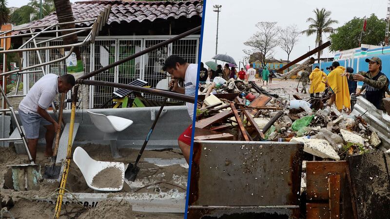 (VIDEOS) Paso del huracán ‘Erick’ deja inundaciones, casas sin techo y deslaves en Oaxaca