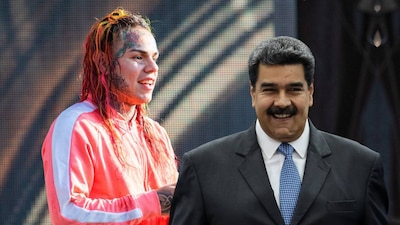 6ix9ine 'festejó' ser detenido en el mismo sitio que Nicolás Maduro. (Foto: EFE/Shutterstock)