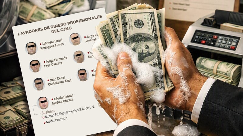 ‘Rechinando’ de limpio para los narcos: ¿Quiénes son los lavadores de dinero profesionales del CJNG?