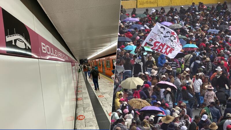 Manifestaciones ‘le pegan’ al Metro: Estaciones cercanas al AICM estarán cerradas este viernes