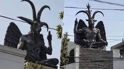 Esta es la historia detrás de la estatua de Baphomet que se difundió en redes sociales. (Foto: Captura)
