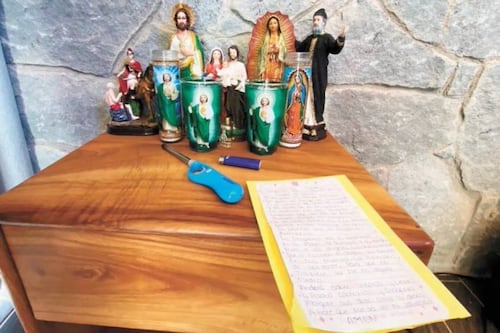 La lujosa fe de ‘El Mencho’: Gastó 50 mil pesos en flores para San Judas Tadeo, según escritos en Tatalpa