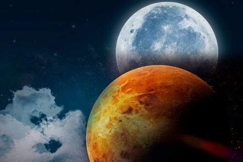 ¡Otro, otro! Así fue el ‘beso’ de la luna y Venus