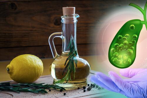 ¿Tomar aceite de oliva con hierbas y jugo de fruta elimina los cálculos biliares?