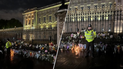 Decenas de personas se congregan ante el palacio de Buckingham (Fotos: El Financiero)