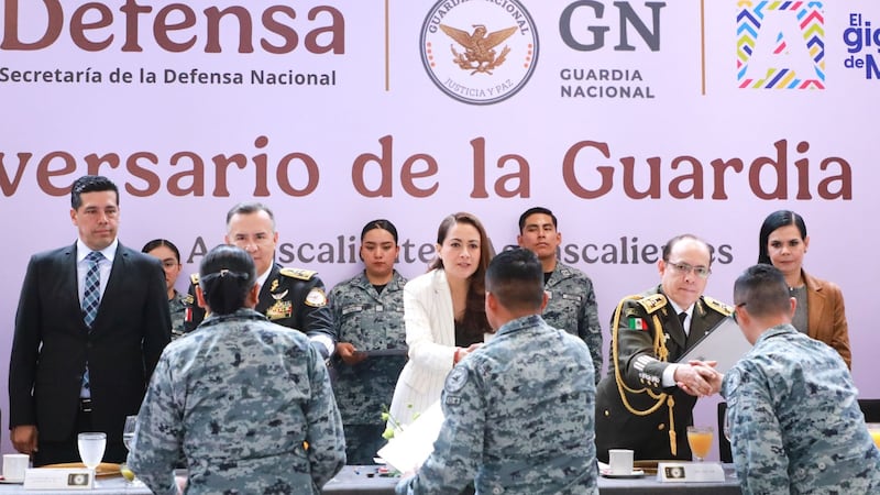 Tere Jiménez fortalece su alianza con la Guardia Nacional por la seguridad de Aguascalientes