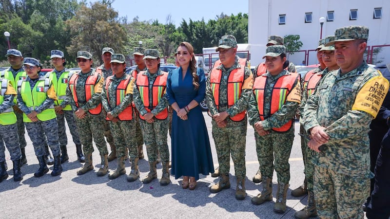 Evelyn Salgado encabeza en Guerrero Simulacro Nacional 2026 con hipótesis de sismo de 8.2