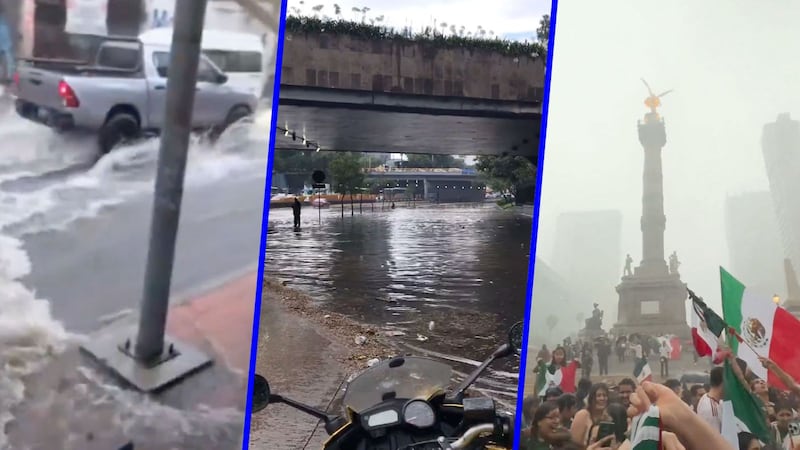 (VIDEOS) Lluvias e inundaciones en CDMX sorprenden a aficionados: ¿Qué alcaldías tienen alerta roja?