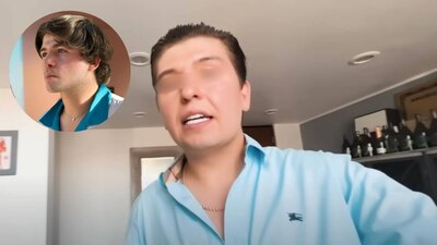Esta fue la reacción de Ro Márquez, hermano de 'Fofo', al salir de la audiencia del influencer. (Foto: Especial El Financiero)