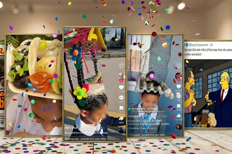 Se colgaron hasta el molcajete y pollitos vivos: Los mejores memes del Día del Niño 2026 y sus peinados locos