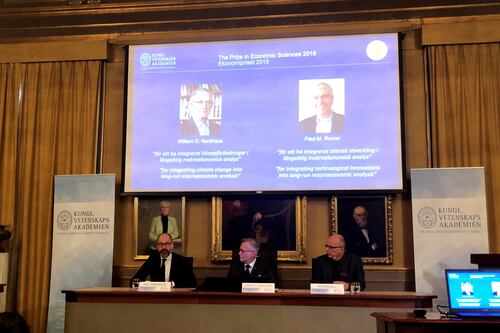 Nordhaus y Romer ganan Nobel de Economía por sus estudios sobre cambio climático