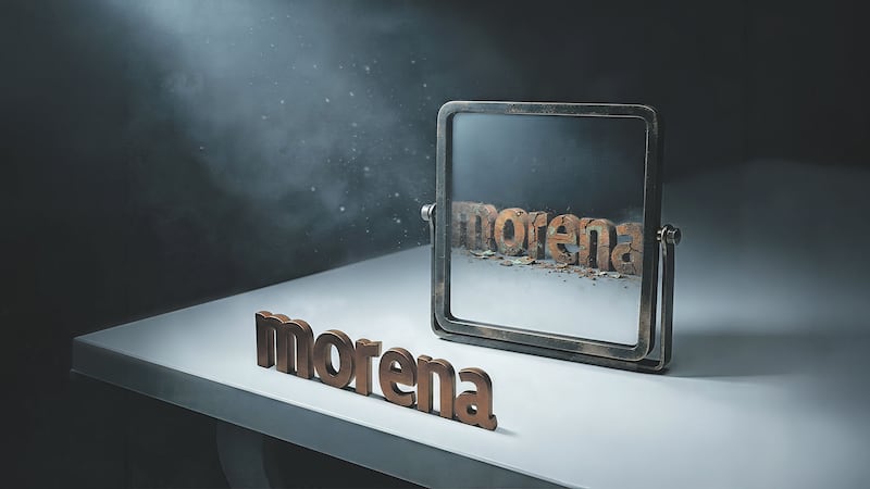 Morena frente al espejo