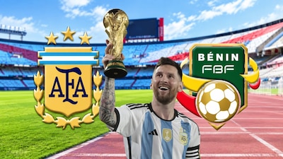 La selección de Argentina se enfrenta ante Benin en un amistoso, partido homenaje a Lionel Messi. (Foto: EFE/AFA/Shutterstock/FBF)
