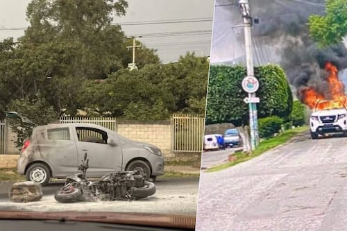 Quema de vehículos y bloqueos en Totolapan: Operativo federal desata violencia en Morelos