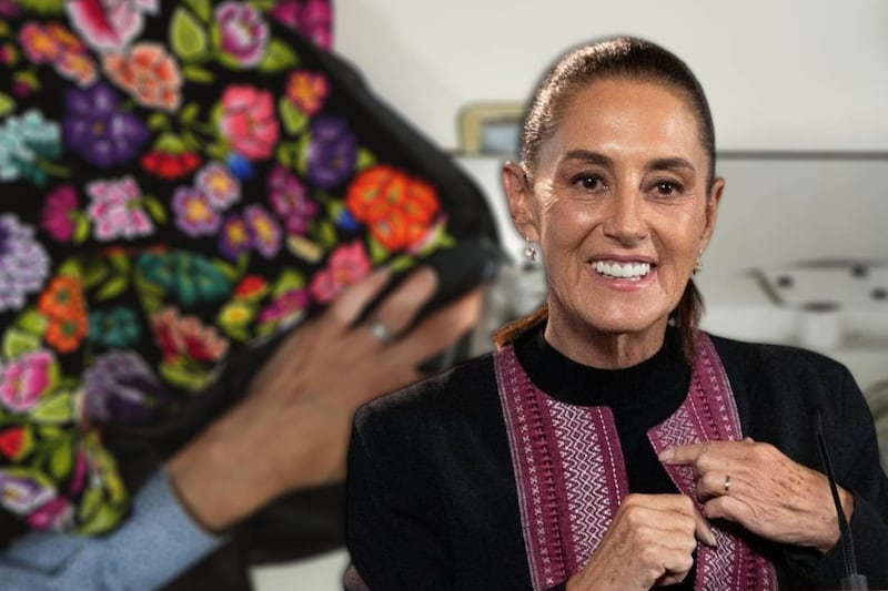 ‘Reciclo mi ropa’: Así se crean los atuendos que usa Sheinbaum con los huipiles que le regalan