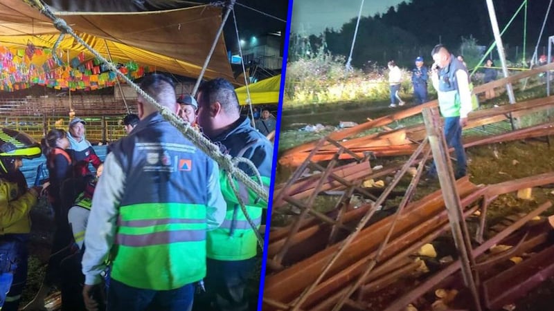 Jaripeo de Xochimilco termina en tragedia: Grada se desploma y deja 10 heridos