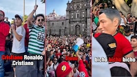 VIDEO: ¡Siuuu! Puebla muestra su apoyo a Cristiano Ronaldo tras su salida de Portugal