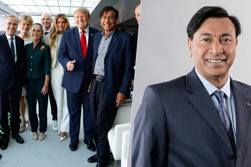 ¿Quién es Lakshmi Mittal, el millonario que estuvo con Sheinbaum y Trump en la final del Mundial 2026?
