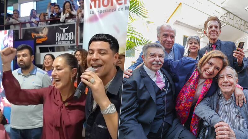 ¿Qué famosos apoyan a Claudia Sheinbaum, Xóchitl Gálvez o Álvarez Máynez?