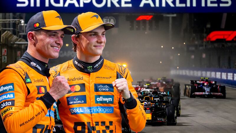 McLaren gana el campeonato de constructores en GP de Singapur 2025, pero con drama entre Norris y Piastri