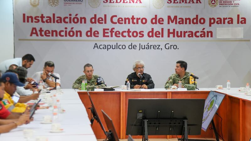 Instalan el Centro de Mando para Efectos de la Temporada de Lluvias y Ciclones Tropicales 2024 en Acapulco