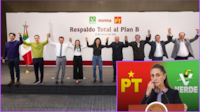 Morena, PT y PVEM cierran filas con el ‘plan B’ electoral de Sheinbaum