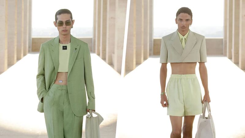 Crop top masculino: Fendi trae esta prenda para Primavera / Verano 2022