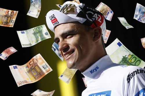 ¿Cuánto dinero gana Isaac del Toro en el Tour de Francia? Esta es la cantidad que recibirá