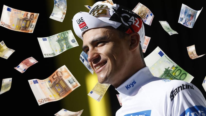 ¿Cuánto dinero gana Isaac del Toro en el Tour de Francia? Esta es la cantidad que recibirá