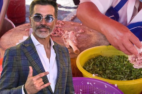 Tacos antes de renunciar a Morena: El puesto donde Sergio Mayer comió de ‘chamorrito’ y trompa